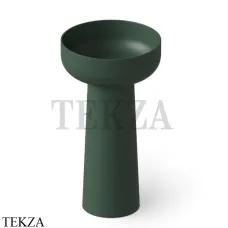 Dea Design Pedestal Basin Раковина напольная круглая Solid Surface DD2027 480 11, Dark Green №11