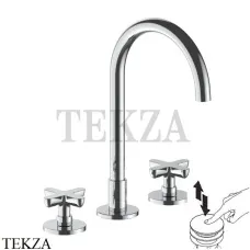 Fantini Icona Classic Смеситель для раковины, с донным клапаном 5302R007, хром глянец