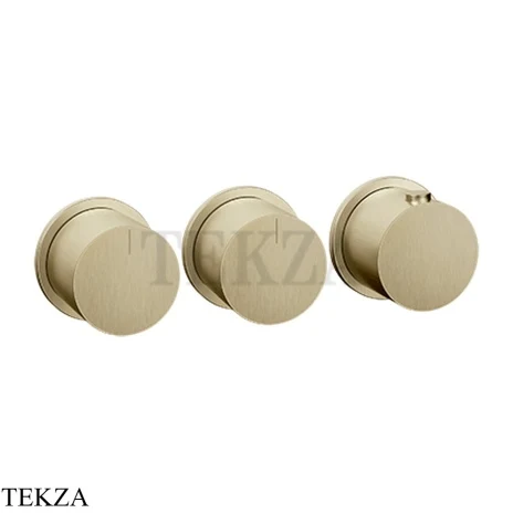 Gessi Habito Bath-shower Термостат на 2 потока, внешняя часть 63434-727, Brushed Brass
