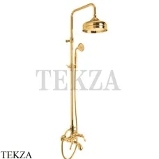 FIMA Carlo Frattini EPOQUE Душевая колонна с изливом и гарнитуром F5054/2OR, золото глянец