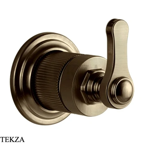 Gessi VENTI20 Вентиль запорный, 1 поток, внешняя часть 65247-791, Deep Bronze Br. PVD