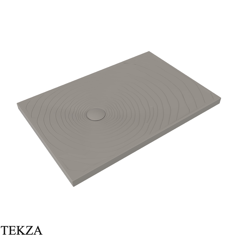 Flaminia Water Drop душевой поддон 120×80×5,5 см, серый Cenere матовый