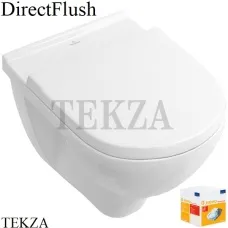 Villeroy & Boch O.NOVO Унитаз подвесной (комплект) без ободка 5660HR01, сиденье микролифт, белый глянец
