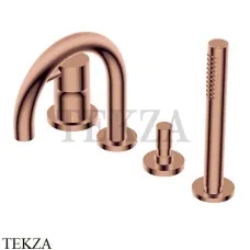 Ritmonio Diametro35 S Смеситель для ванны с гарнитуром PR52EG202 F36, Frosted Rose Gold