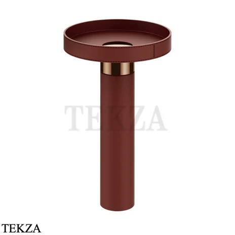 Gessi Pelle Tresse Раковина отдельностоящая, слив в пол, без перелива 78607-444, Red Cherry/ Copper PVD
