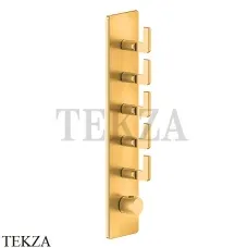 Gessi INCISO WELLNESS Термостат 5 выходов, внешняя часть 58210-246, Gold PVD