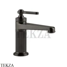 Gessi VENTI20 Смеситель для раковины, с донным клапаном 65001-707, Black Metal Brushed