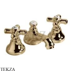 Devon&Devon CITY Смеситель для биде, с донным клапаном UTCI112, золото светлое глянец