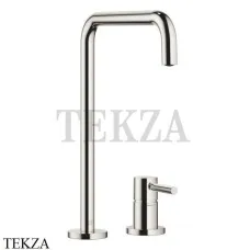 Dornbracht Meta Square Смеситель для кухни на два отверстия 32815861-08, платина глянец