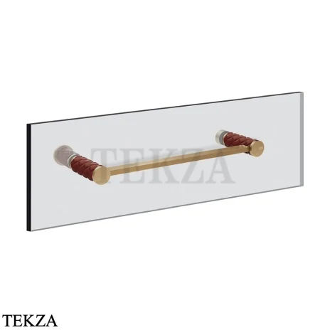 Gessi Pelle Tresse Полотенцедержатель для крепления на стекло, 30 см 78711-431, Red Cherry/ Bronze Br. PVD
