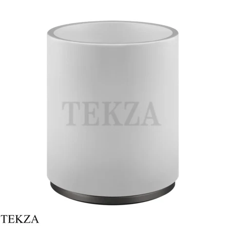 Gessi ANELLO Корзина для мусора, композит белый 45590-707, Black Metal Brushed PVD