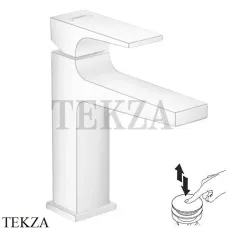 Hansgrohe Metropol Смеситель для раковины 110, с донным клапаном Push-Open 32507700, белый матовый