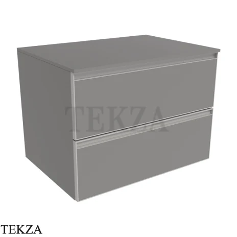 Flaminia Cubika тумба под раковину подвесная 70×50×50 см, 2 ящика, серый Grey матовый