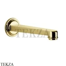 Gessi VENTI20 Излив настенный для ванны 65103-246, Gold PVD