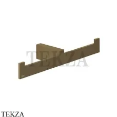 Gessi Rettangolo Полотенцедержатель двойной 20915-713, Antique Brass