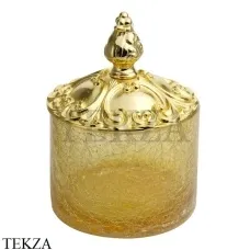 Migliore Elisabetta Баночка для ванных принадлежностей средняя 17056, золото глянец