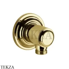 Gessi VENTI20 Вывод воды для душевого шланга 65169-246, Gold PVD