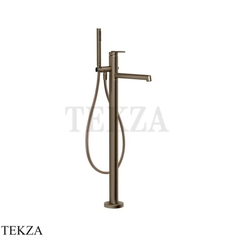 Gessi INGRANAGGIO Смеситель для ванны напольный, с гарнитуром 63528-761, Coffee Bronze Br. PVD