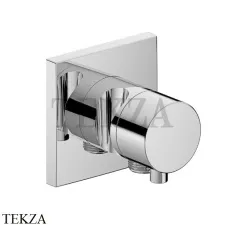 Keuco IXMO Comfort Вентиль запорный с выводом для шланга, держатель, квадрат 59541171202, алюминий finish