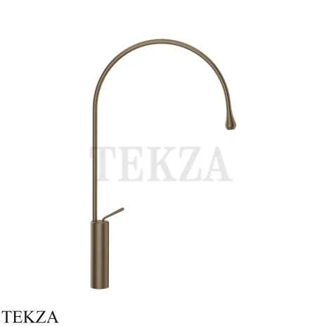 Gessi Goccia Смеситель для раковины высокий, без сливного гарнитура 33610-761, Coffee Bronze Br. PVD