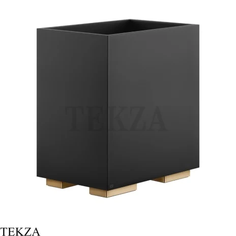 Gessi Rettangolo Ведерко, корзина для мусора, цвет черный 20991-735, Warm Bronze PVD
