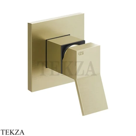 Gessi RETTANGOLO K Смеситель для душа, внешняя часть 53109-727, Brushed Brass