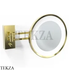 Decor Walther Round BS 36/V LED Косметическое зеркало, 3х увеличение, от сети 0122220, золото глянец