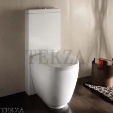 Hatria Fusion Унитаз компакт Y1ZA01, сиденье с микролифтом, белый глянец