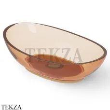 Dea Design Washbasins Раковина настольная овальная Glasstech DD9037 600 R1, Sunset R1