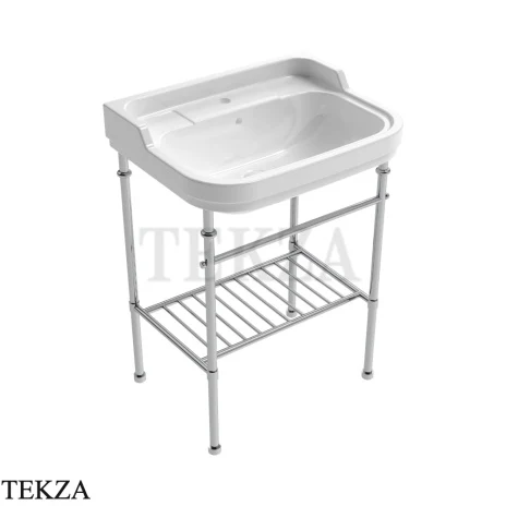 Flaminia EFI консоль напольная для раковины 64 см без чаши 57,5×39×79 см, хром глянец