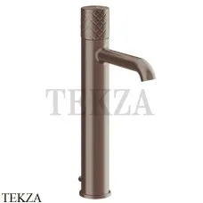 Gessi Habito INTRECCIO Смеситель для раковины высокий, с донным клапаном 70103-845, Dark Bronze