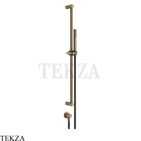 Gessi 316 SHOWER Душевой гарнитур с выводом для шланга 54045-791, Deep Bronze Brushed PVD