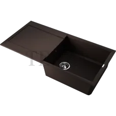 Omoikiri Sakaime 100 Кухонная мойка Tetogranit прямоугольная с крылом 4993888 темный шоколад