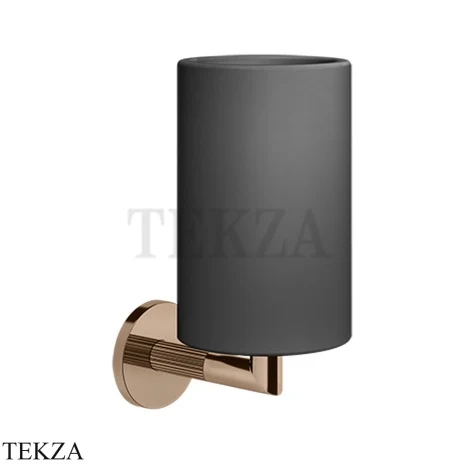 Gessi INGRANAGGIO Стакан настенный композит черный 63808-030, Copper PVD