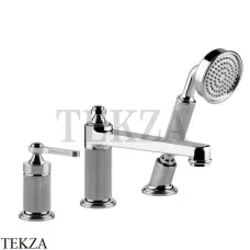 Gessi VENTI20 Смеситель на борт ванны, с гарнитуром 65037-031, хром глянец