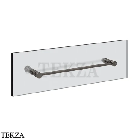 Gessi Pelle Tresse Полотенцедержатель для крепления на стекло, 45 см 78613-707, Black Metal Brushed PVD