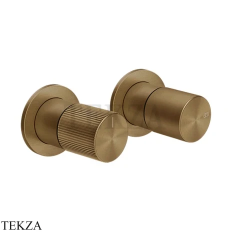 Gessi Habito RIGATO Смеситель для душа с переключателем 2 потока ванна-душ 70579-791, Deep Bronze Br. PVD