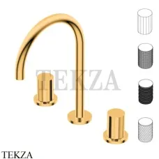 Ritmonio Diametro35 Impronte Смеситель для раковины, без гарнитура PR51AP202 DOR, Gold