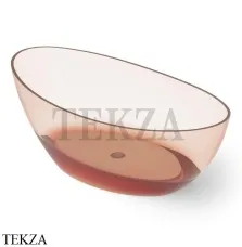 Dea Design Elegant Ванна отдельностоящая овальная 160x80 Glasstech DD8643 1600 R9, Brown Copper R9