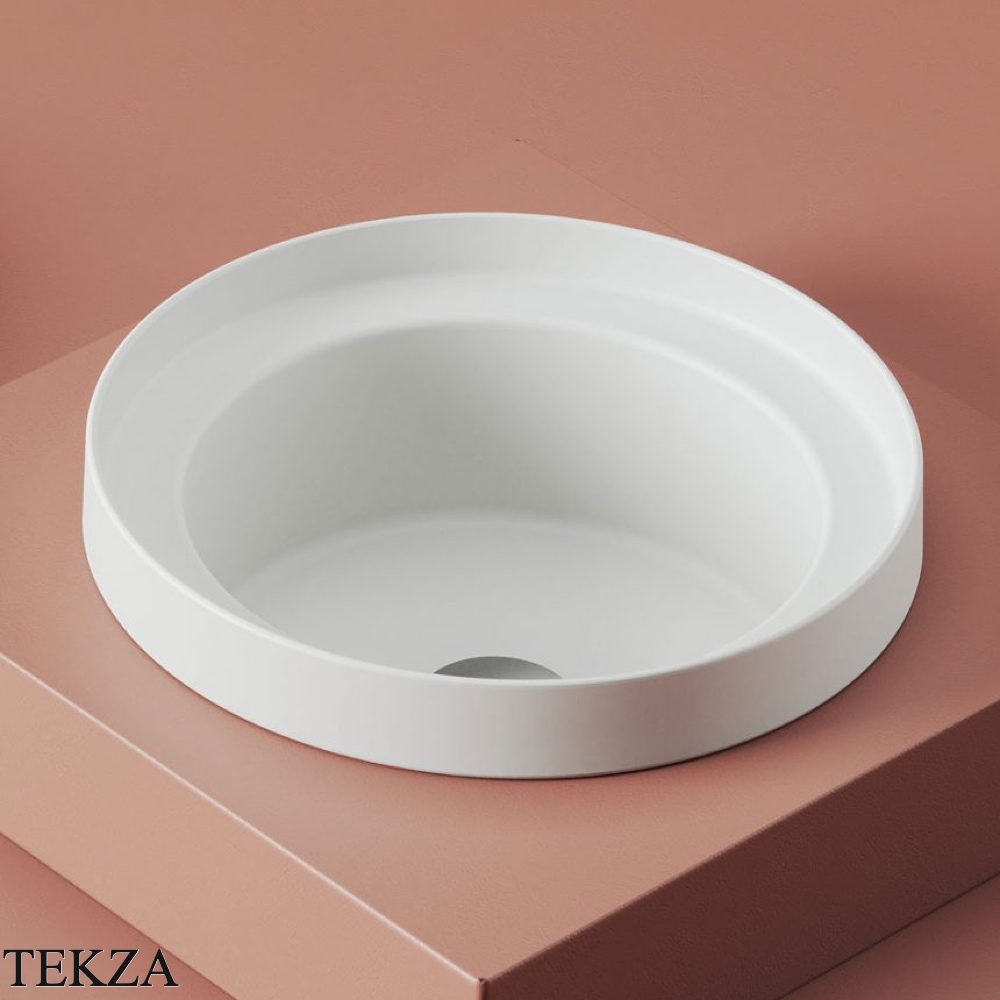 ArtCeram Fuori scala раковина круглая накладная/встраиваемая TFL032 01 00, белый глянец