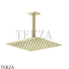 Gessi RILIEVO Потолочная душевая лейка с кронштейном 59155-710, Brass PVD