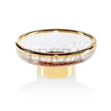 Decor Walther Crack CR STS Мыльница настольная 0932920, золото глянец