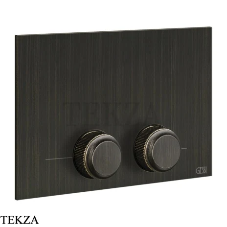 Gessi VENTI20 Клавиша смыва для инсталляции Tece 54657-187, Aged Bronze