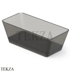Dea Design Modern Ванна отдельностоящая прямоугольная 170x78 Glasstech DD8603 1700 R4, Smoky Black R4