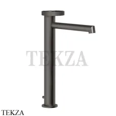 Gessi ANELLO Смеситель для раковины высокий, длинный,  с донным клапаном 63305-707, Black Metal Brushed