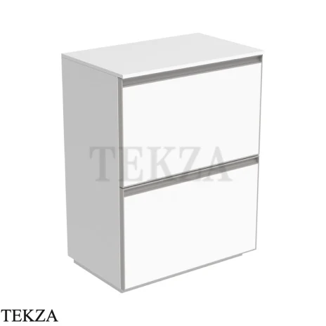 Flaminia Cubika тумба под раковину напольная 60×37×78,5 см, 2 ящика, белый матовый