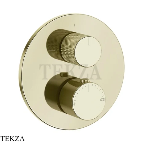 Gessi ANELLO Термостат для душа, 2 потока, внешняя часть 63135-710, Brass PVD