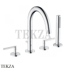 Kludi NOVA FONTE Puristic Смеситель для ванны, комплект 204250515, хром глянец