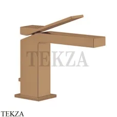 Gessi RETTANGOLO K Смеситель для раковины с донным клапаном 53001-726, Warm Bronze Br