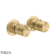 Gessi Habito RIGATO Термостат для душа на 2 потока, внешняя часть 70534-710, Brass PVD
